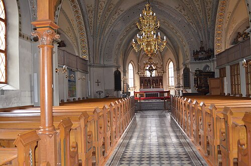 Glemminge kyrka, interno