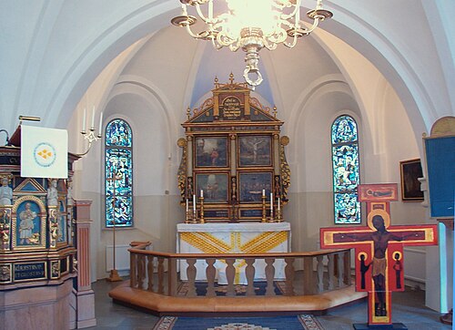 Glostorps kyrka, interno