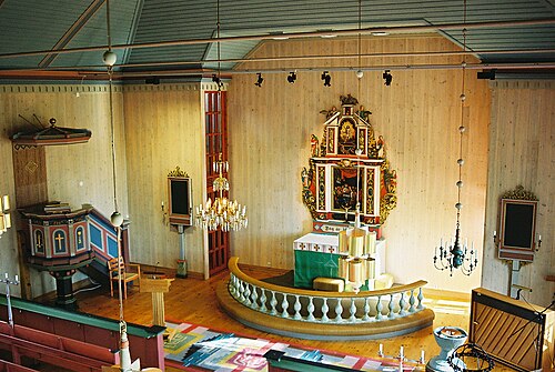 Tisselskogs kyrka, interno