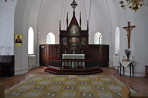 Flymens kyrka, intérieur
