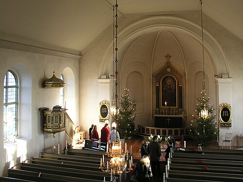 Sjögestads kyrka, interno