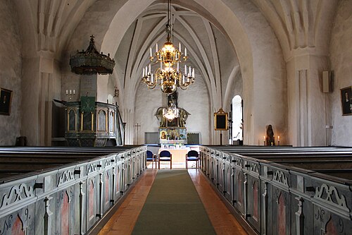 Skederids kyrka, interno
