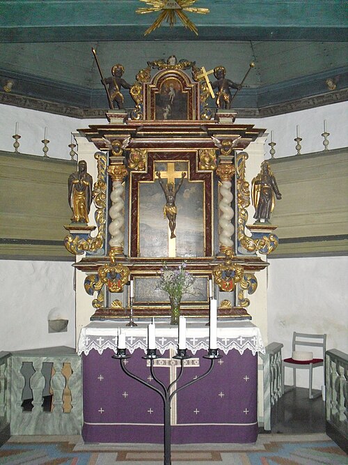Partille kyrka, interno