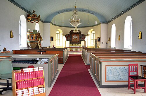 Töllsjö kyrka, interno