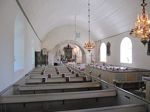 Ysane kyrka, intérieur