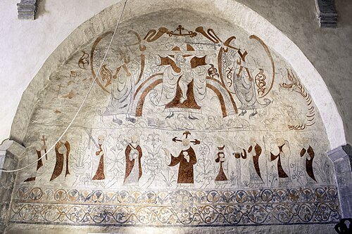 Lau kyrka, interno