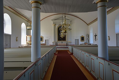 Sjösås nya kyrka, interno