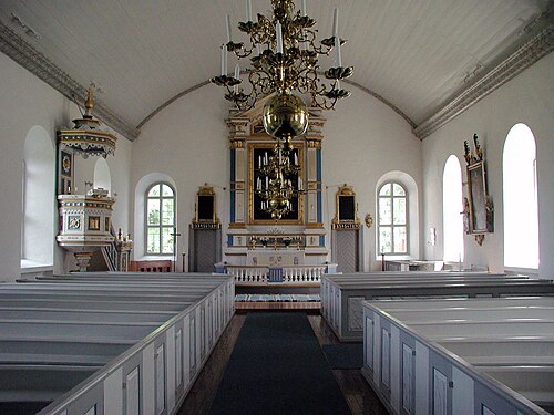 Löts kyrka, interno