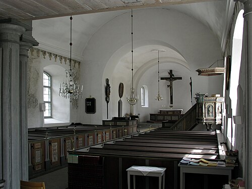 Förkärla kyrka, interno