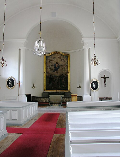 Västra Tollstads kyrka, intérieur