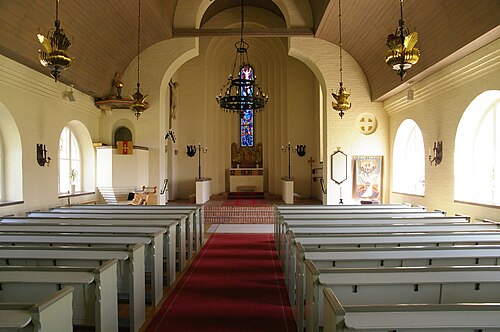 Baltaks kyrka, interno
