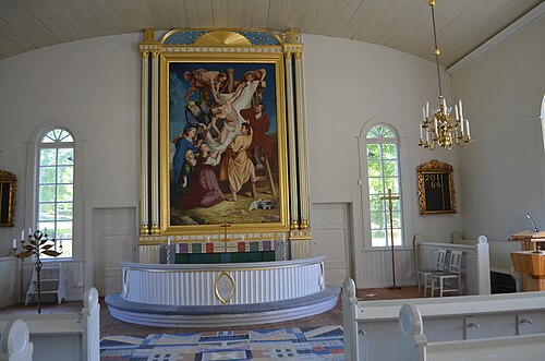 Trehörna kyrka, interno