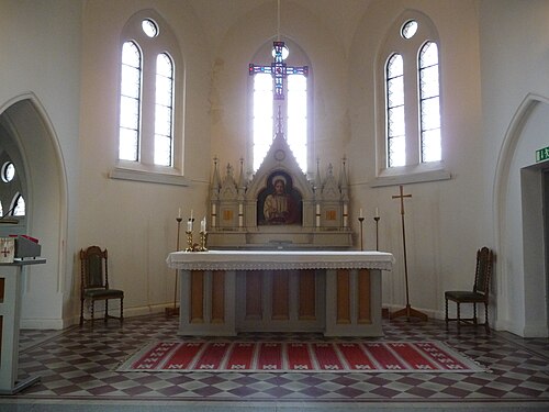 Korsbackakyrkan, interno