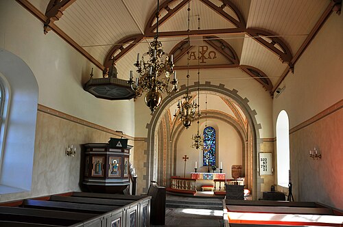 Gudhems kyrka, interno