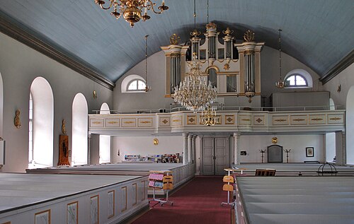 Slätthögs kyrka, interno