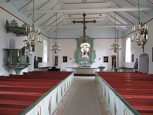 Törnsfalls kyrka, interno