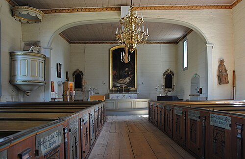 Stenberga kyrka, interno