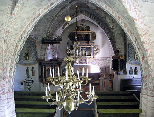 Marbäcks kyrka, interno