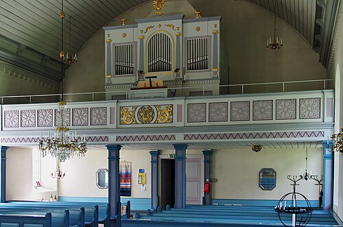 Skallmeja kyrka, interno