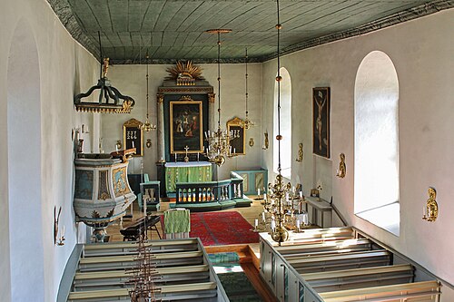 Vickleby kyrka, interno