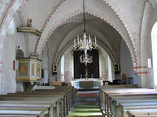 Ekebyborna kyrka, interno