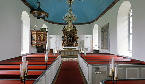 Skällinge kyrka, intérieur