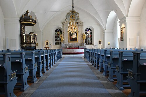 Tillinge kyrka, interno