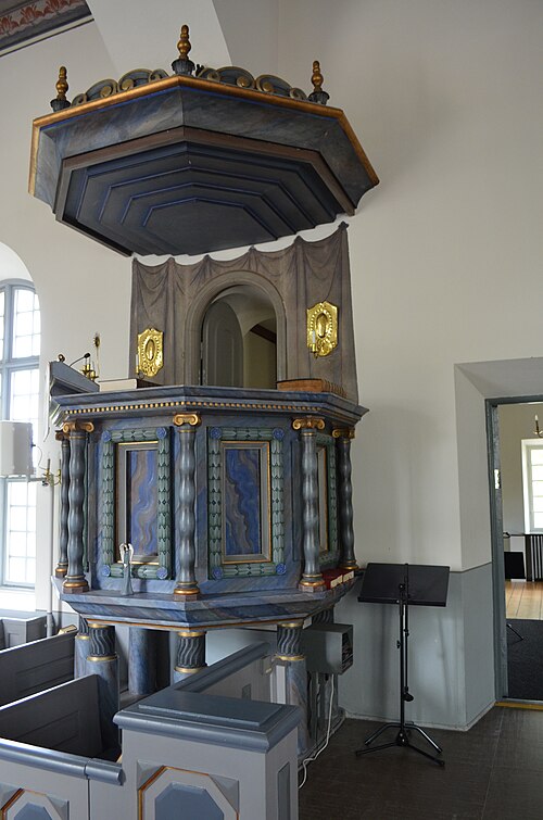 Bäckseda kyrka, interno