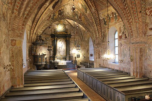 Edebo kyrka, intérieur