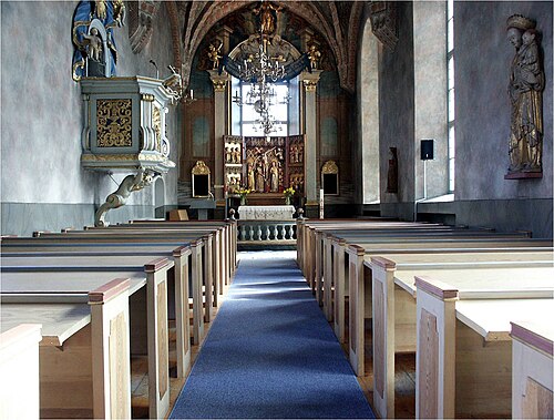 Njutångers kyrka, interno