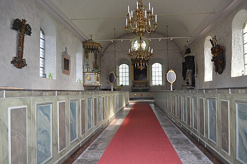 Näshulta kyrka, interno