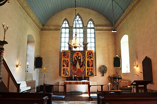 Timmele kyrka, interno
