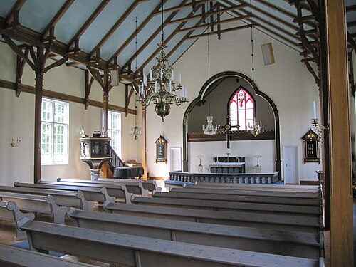 Aneboda kyrka, interno