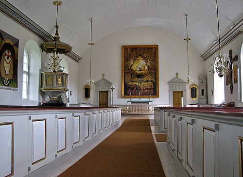 Långasjö kyrka, interno