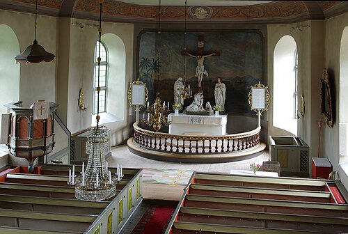 Bjärklunda kyrka, interno
