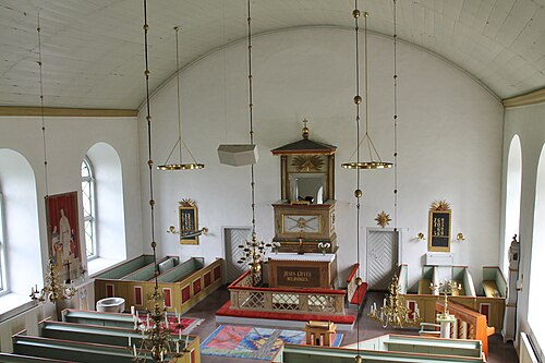 Hulterstads kyrka, interno