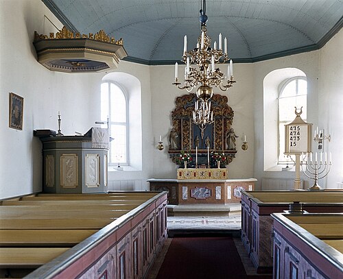 Kärråkra kyrka, intérieur