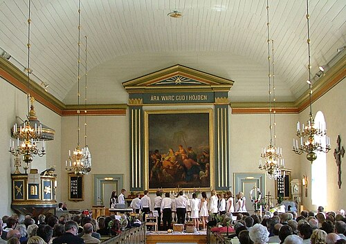 Linneryds kyrka, interno
