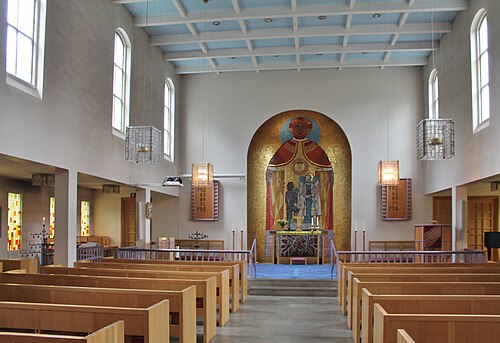Skogslyckans kyrka, interno