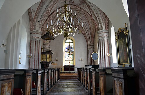 Tystberga kyrka, interno