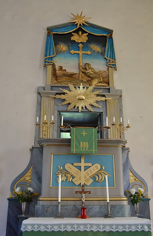 Kristvalla kyrka, interno