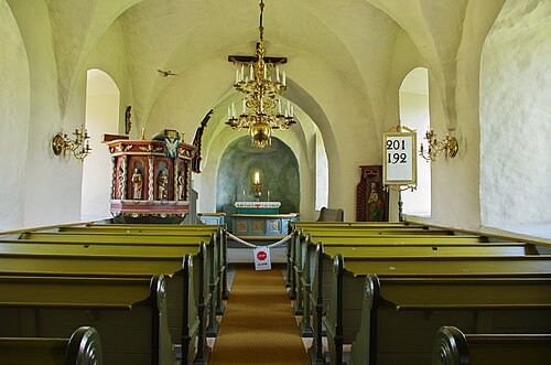 Mularps kyrka, interno