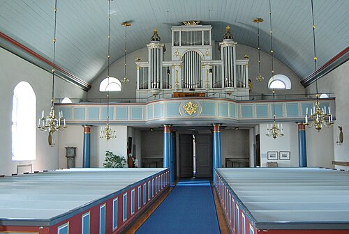 Skatelövs kyrka, interno