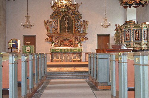 Västerlanda kyrka, interno