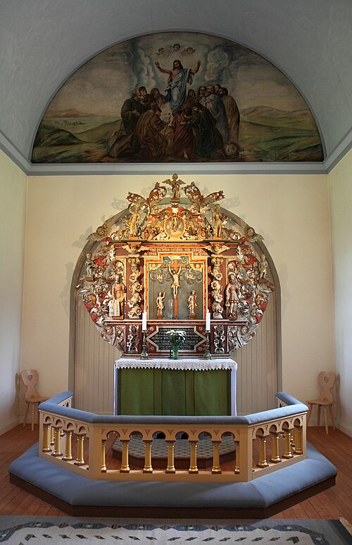 Asklanda kyrka, interno