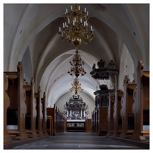Sövde kyrka, interno