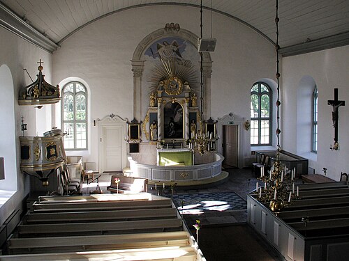 Alböke kyrka, interno