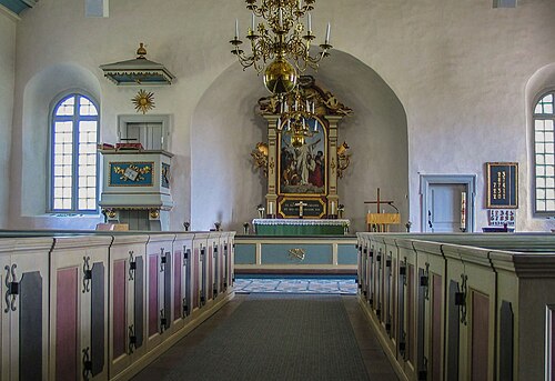 Böda kyrka, interno