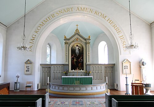 Frillesås kyrka, interno