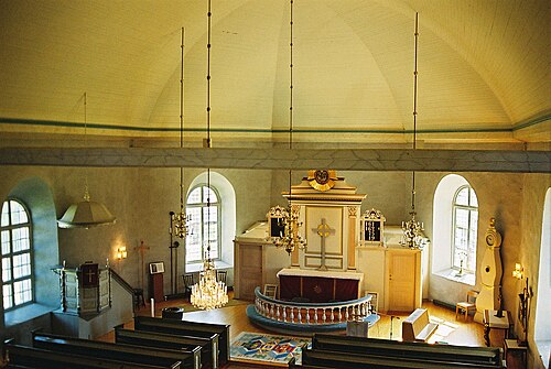 Lerdals kyrka, interno
